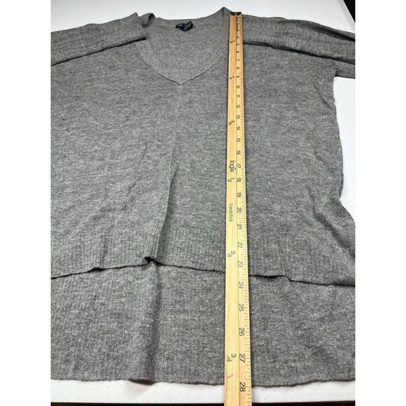 Club Monaco Alpaca Blend V-Neck Casual High Low Long Sleeve Sweater Size M - Picture 5 of 7